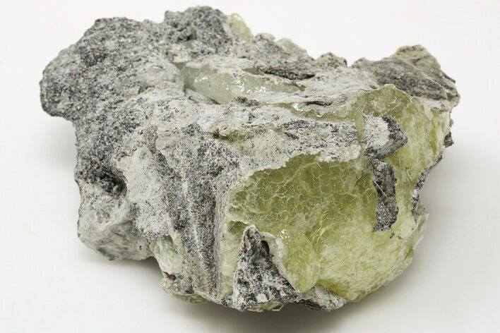 Lemon-Yellow Brucite In Matrix - Balochistan, Pakistan #198563